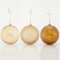 BROWN-GOLD BALL, PLASTIC, SET 6PCS, 10cm 600-42680