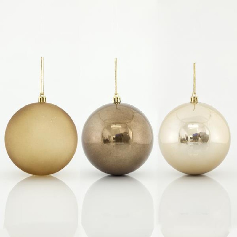 PLASTIC BALL OIL GREEN AND AMBER, RETRO, SET 6PCS, 10cm 600-42694 PLASTIC BALL OIL GREEN AND AMBER, RETRO, SET 6PCS, 10cm 600-42694