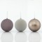 PLASTIC BALL GREY, RETRO, SET 6PCS, 10cm 600-42696