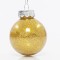 PLASTIC PET BALL, CHAMPAGNE SHINY WITH GLITTER, SET 12PCS, 6cm 600-42715