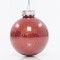 PLASTIC PET BALL, RED SHINY WITH GLITTER, SET 6PCS, 8cm 600-42726