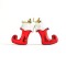 КОЛЕДНИ ПЛАСТМАСОВИ БОТУШКИ В ЧЕРВЕНО