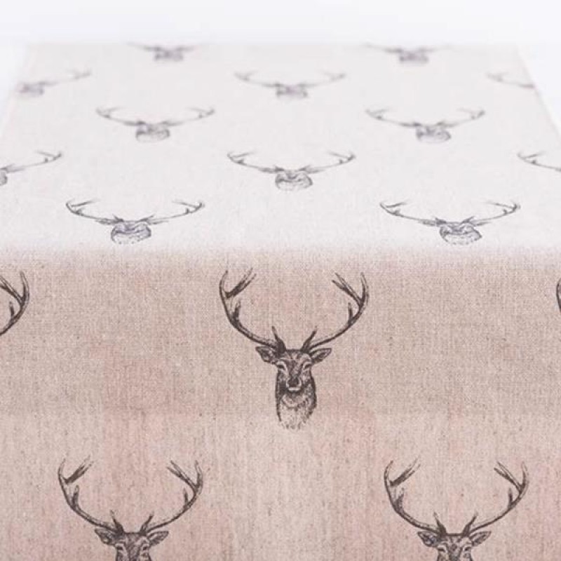 TABLE RUNNER WITH DEER , 35x150cm 600-43141