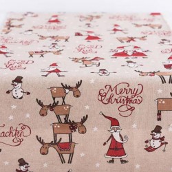 TABLE RUNNER WITH MERRY CHRISTMAS, 35x150cm 600-43143