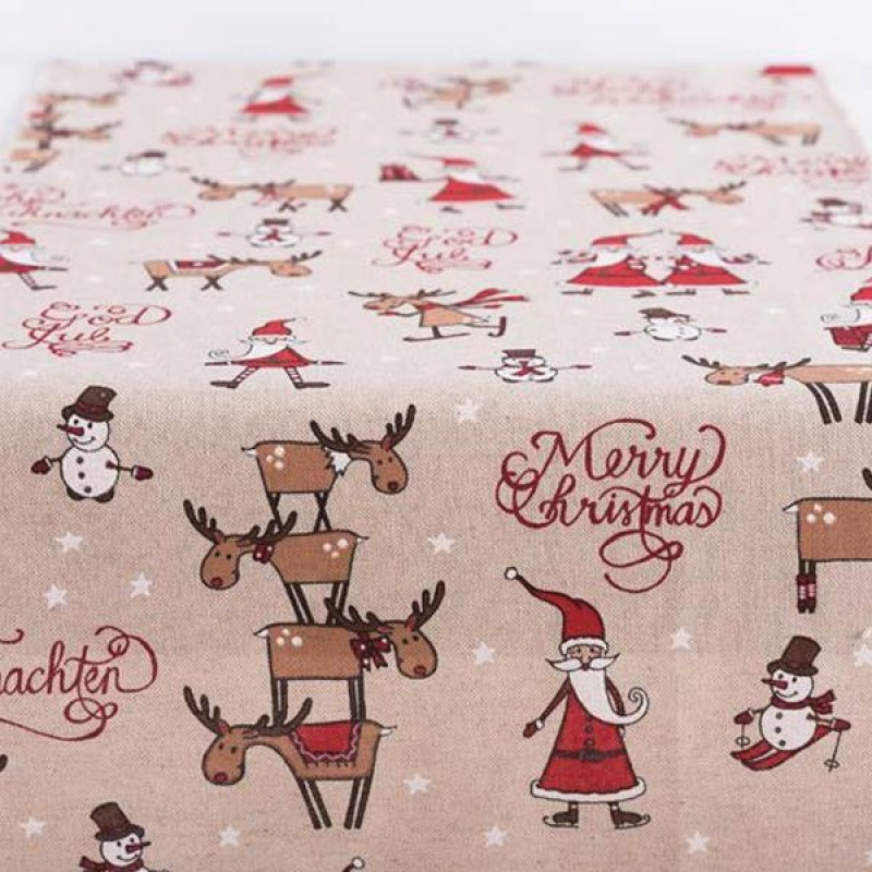 TABLE RUNNER WITH MERRY CHRISTMAS, 35x150cm 600-43143