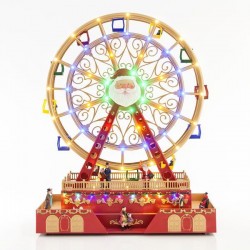 FERRIS WHEEL, WITH ADAPTOR, WITH MUSIC AND MOVEMENT, 68 LED, 38x50x17cm 600-43415