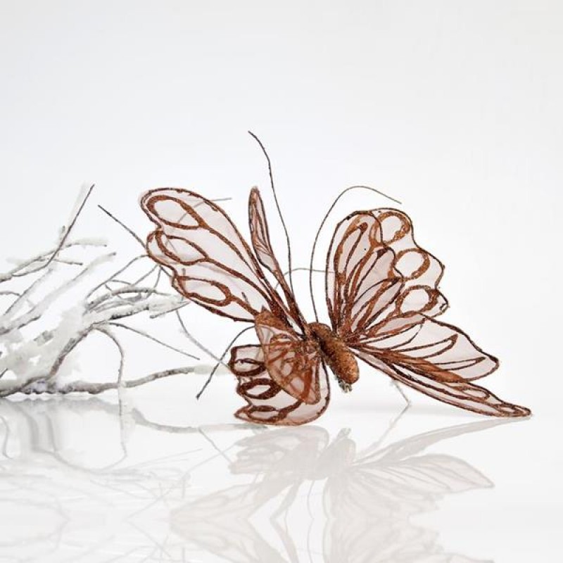 BUTTERFLY BROWN 20x20cm 600-43696