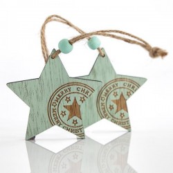 GREEN MINT STAR, 2pcs, 23x10x0,5cm 600-43838