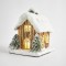 LIGHTED HOUSE, WITH TWO TREES, BATTERY OPERATED, 21x14x19cm 600-43993