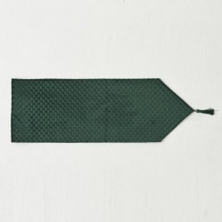 TABLE RUNNER, EMERALD GREEN, VELVER, 180x32cm 600-44170