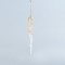 ACRYLIC STALACTITE, WITH CHAMPAGNE GLITTER, 2x16,5cm 600-44625
