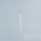 ACRYLIC STALACTITE, WITH CHAMPAGNE GLITTER, 1,7x23cm 600-44626