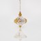 ACRYLIC ORNAMENT, ONION WITH GOLD SNOWFLAKE, 7,9x9,2cm 600-44635