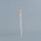 ACRYLIC STALACTITE, WITH CHAMPAGNE GLITTER, 2x23cm 600-44652