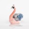 VELVET SWAN, PINK-BLUE, 26x29cm 600-44681