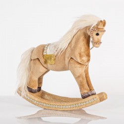 VELVET HORSE, MOCHA, 30x31cm 600-44697