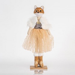 VELVET MRS. FOX, GREY, 12x43cm 600-44712