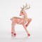 VELVET DEER, PINK, WITH GOLD GLITTER, 24x41cm 600-44726