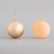 PLASTIC BALL, PINK, SET 6 PCS (3 MATTE, 3 SILK EFFECT), 10cm 600-44781