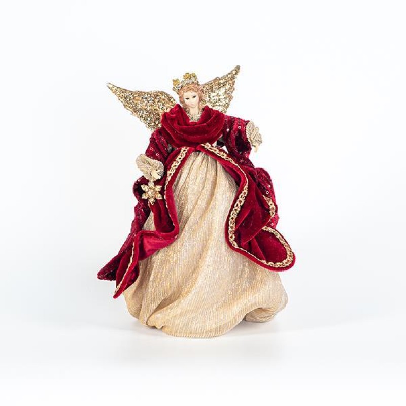 FAIRY TOP TREE, RED-GOLD, 28cm 600-44798