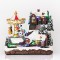 CHRISTMAS VILLAGE WITH CAROUSSEL, 24 LED, WITH TRANSFORMER, WITH MUSIC AND MOVEMENT,  22,5x15,5x20,5cm 600-44810