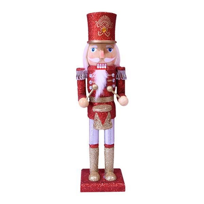 NUTCRACKER, RED-SILVER-GOLD, 36cm 600-44825