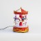 RED CAROUSSEL, 3 LED, WITH ADAPTOR, WITH MOVEMENT, 16x16x22cm 600-44847