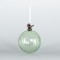 GLASS BALL WITH PORCELAIN BIRD, MINT, 10cm, PCS 1 600-44854