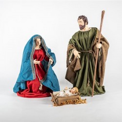 MANGER FIGURES, SET 3 PCS, 56x30x94cm 600-44878