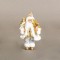 WHITE SANTA, WITH GOLD, 30cm 600-44890