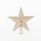 PLASTIC TOP TREE, GLITTER, CHAMPAGNE, 29,5x33cm 600-44941