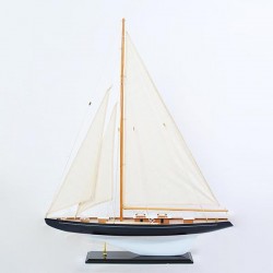 SAILBOAT, WHITE WITH BLUE, 80x14.5x104cm 600-44989