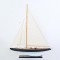 SAILBOAT, WHITE WITH BLUE, 80x14.5x104cm 600-44989