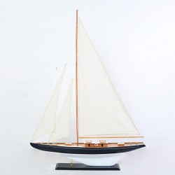 SAILBOAT, WHITE WITH BLUE, 100x18x135cm 600-44990