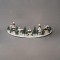 SEMICIRCULAR LIGHTED DECORATIVE, 16 LED, WITH HOUSES, 80x40x21cm 600-45003