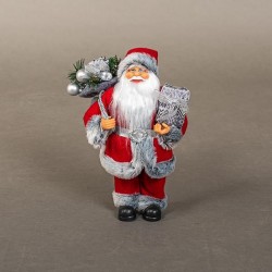 RED SANTA, WITH GREY FUR,  30cm 600-45027