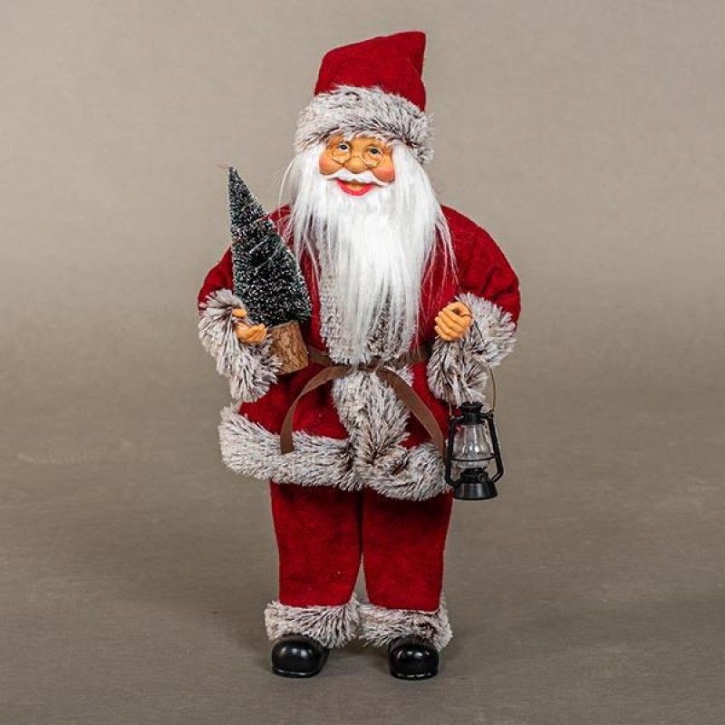 CARILLON SANTA, WITH TREE, 45cm 600-45029