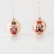 GLASS BALL, LIGHT GOLD, WITH NUTCRACKER, 2 DESIGNS, SET 4PCS, 8cm 600-45047