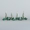 GLASS LITTLE TREE, SET 4PCS, 4,2x9,5cm 600-45130