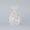 GLASS ORNAMENT, ANGEL, TRANSPARENT WITH GOLD GLITTER, SET 2PCS, 9,5x17,5cm 600-45134