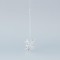 GLASS ORNAMENT, WITH SNOWFLAKE, SET 4PCS, 5,8x20cm 600-45138