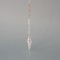 GLASS HANGING CANE, IRIDESCENT, SET 4 PCS, 16cm 600-45150