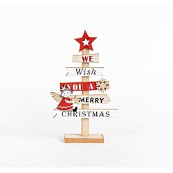 WOODEN TABLE TREE, DECORATIVE, WITH ANGEL,19x5x29cm 600-45212