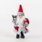 RED SANTA, WITH GREY FUR,  18cm 600-45305
