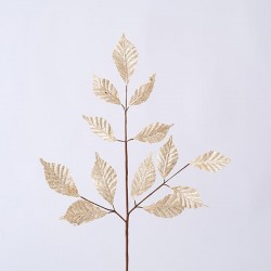 TWIG, WITH LEAVES AND GLITTER, 72cm 600-45356
