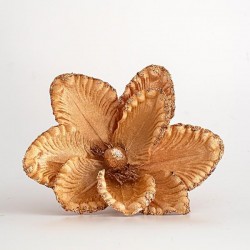 MAGNOLIA, FABRIC, CHAMPAGNE, WITH GLITTER, 19x20cm 600-45378