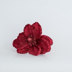 MAGNOLIA, FABRIC, RED, WITH GLITTER, 19x20cm 600-45380