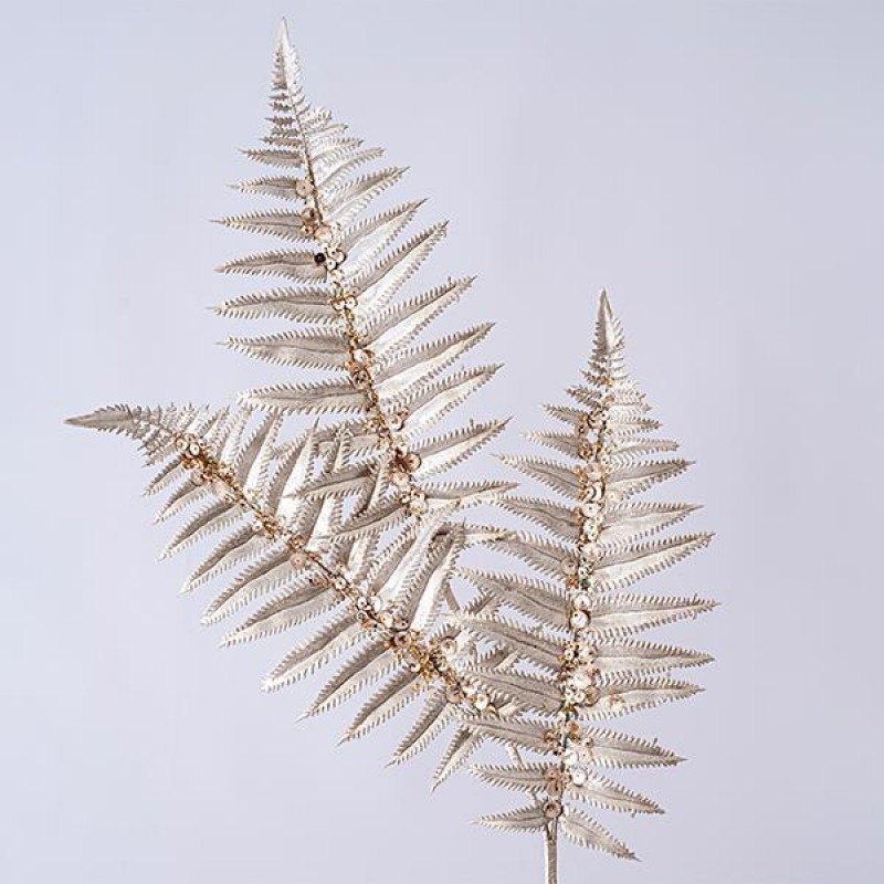 TRIPLE FERN, CHAMPAGNE, 78cm 600-45386