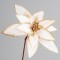 FLOWER WHITE, WITH GOLD, GLITTER, WITH LONG LEAFSTALK 72cm, 23cm 600-45390