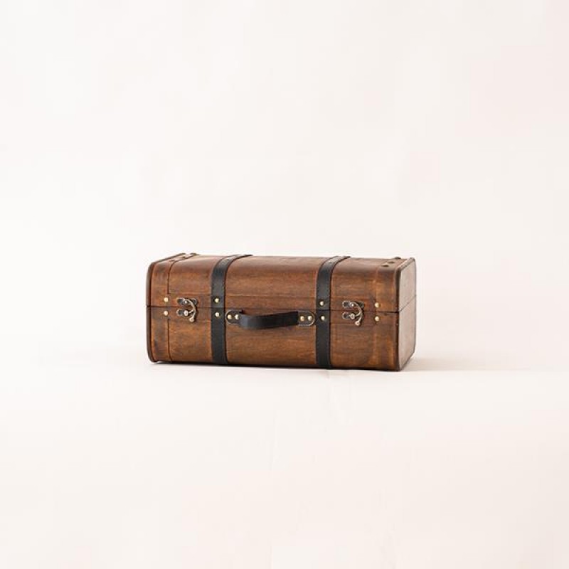 WOODEN SUITCASE, 45x28x19cm 600-45479